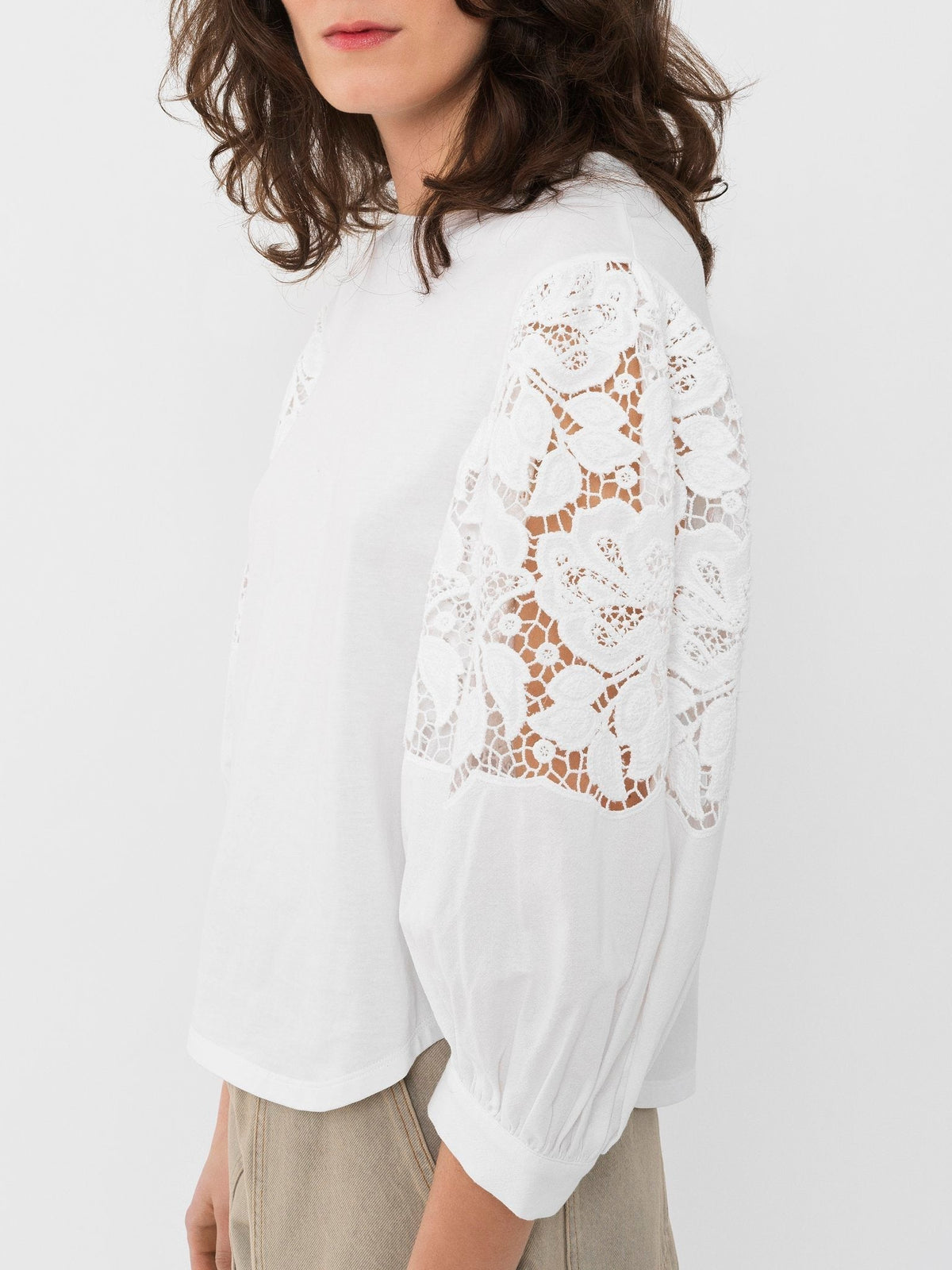 Blouse à manches courtes - White