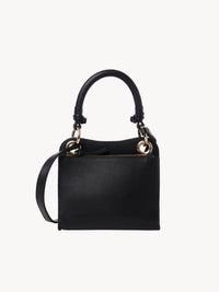 Mini sac porté épaule en cuir - Black