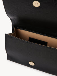 Mini sac porté épaule en cuir - Black