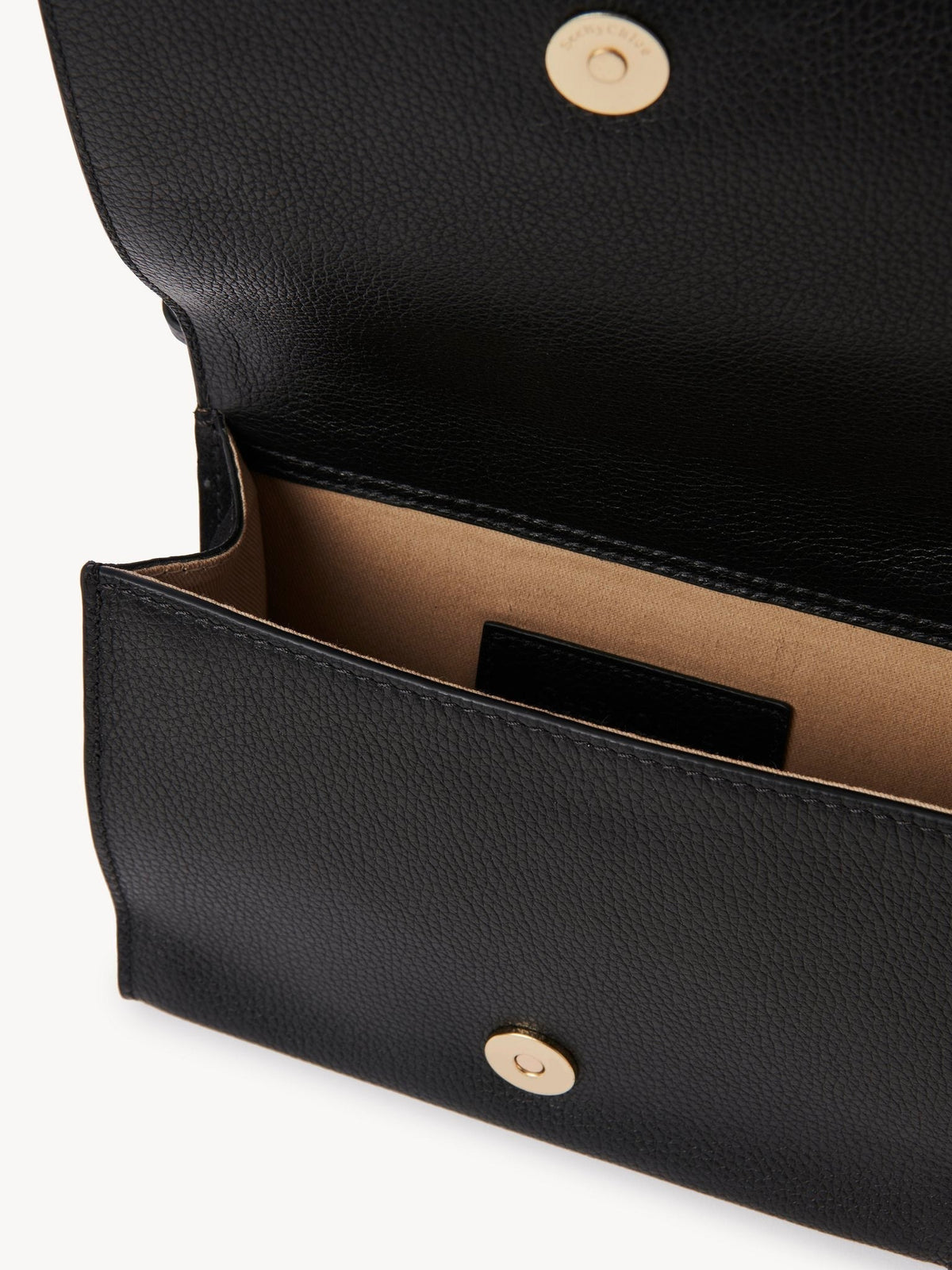 Mini sac porté épaule en cuir - Black
