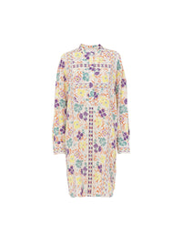 NEW_Multicolor White Dress - Multicolor White