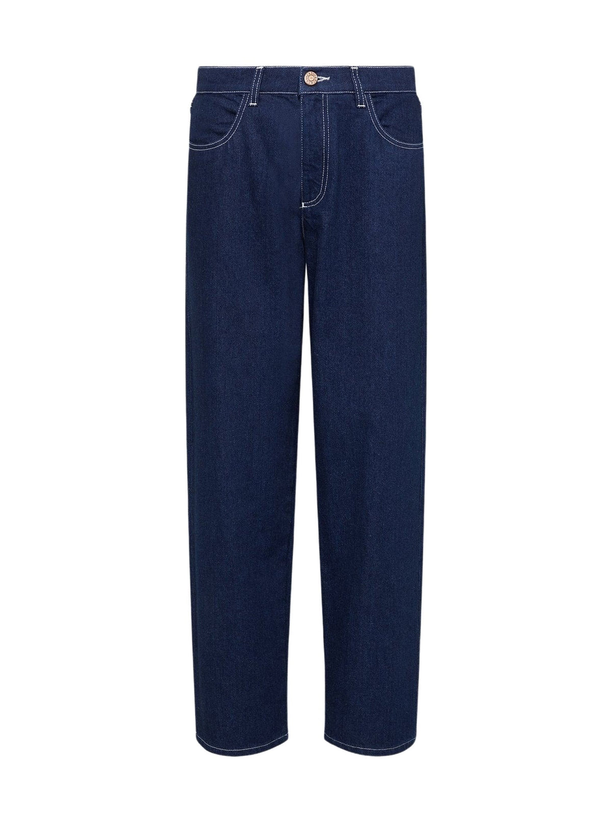 Pantalon court fuselé - Dark Denim