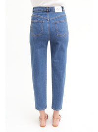 Jean taille haute - Shady Cobalt