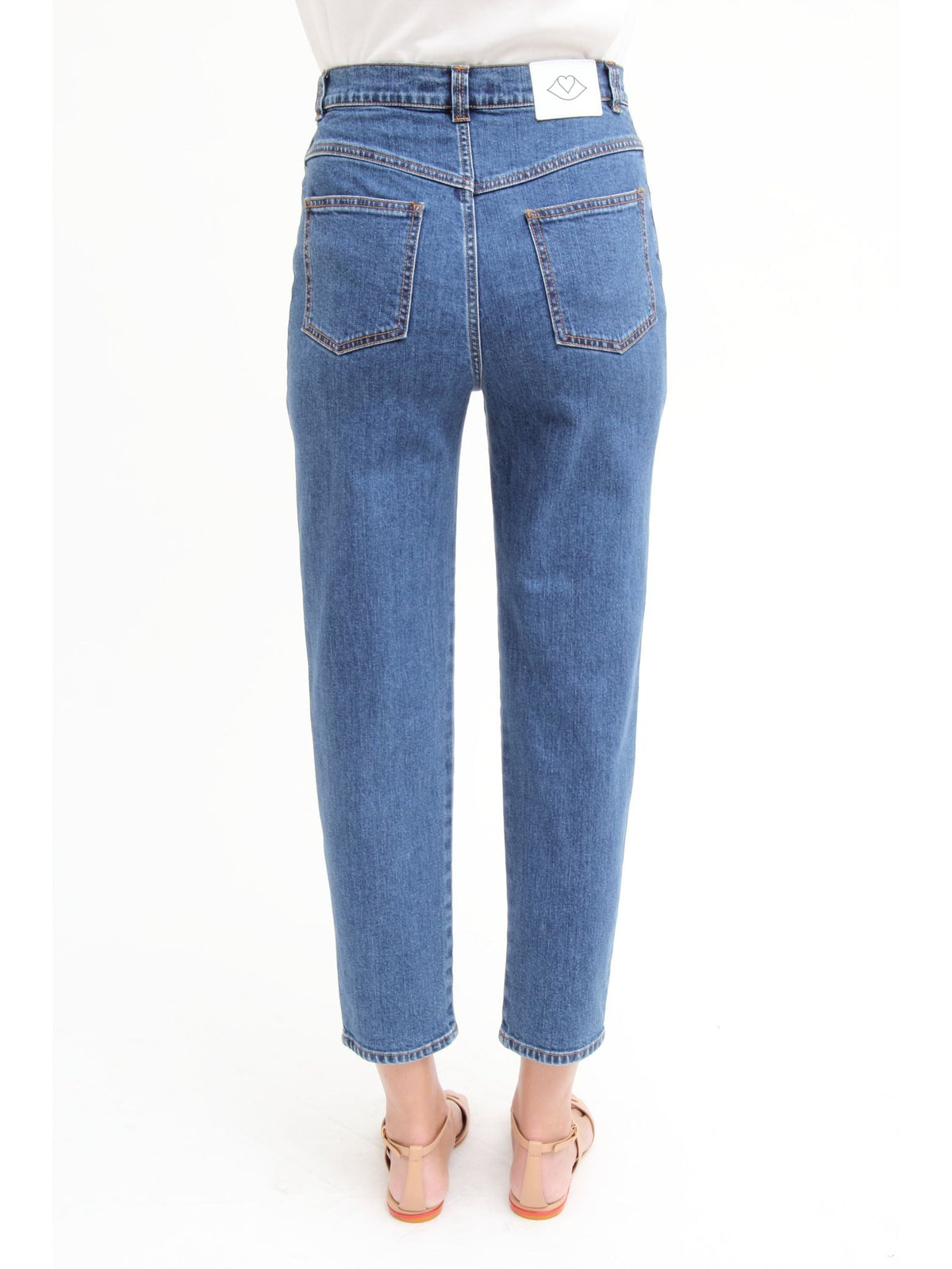 Jean taille haute - Shady Cobalt