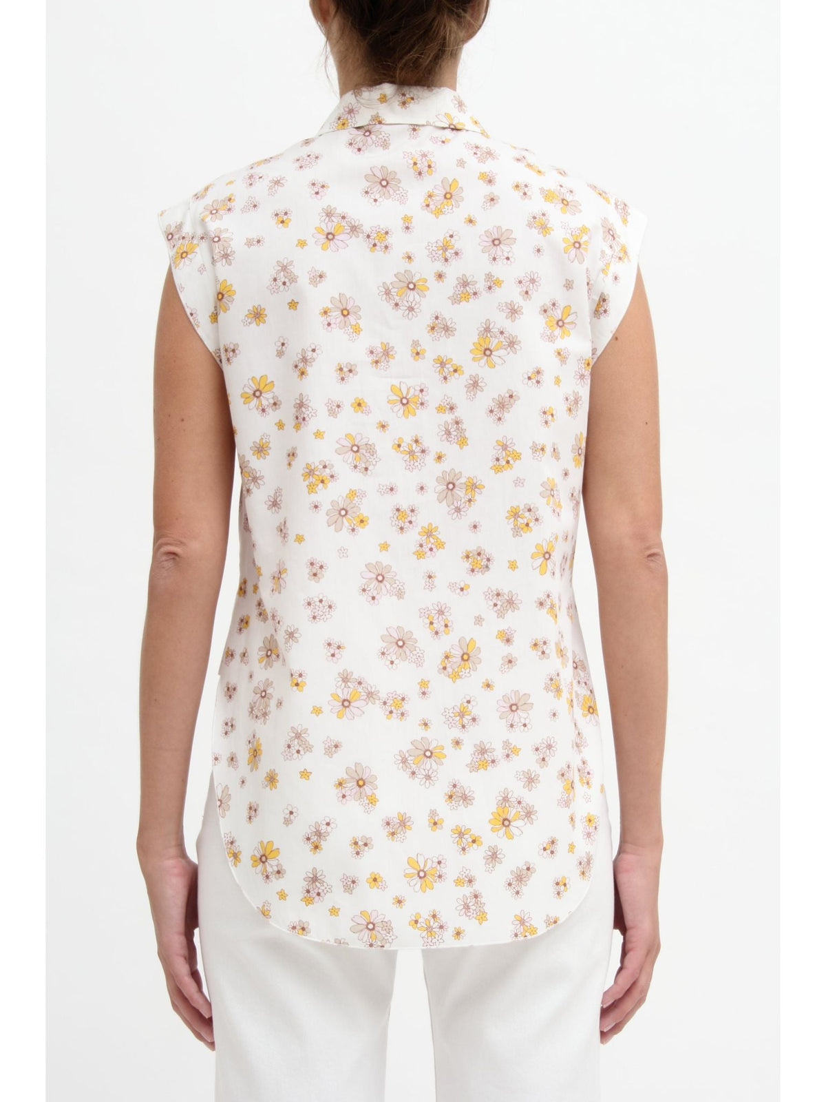 Chemisier à motif fleuri - Multicolor White