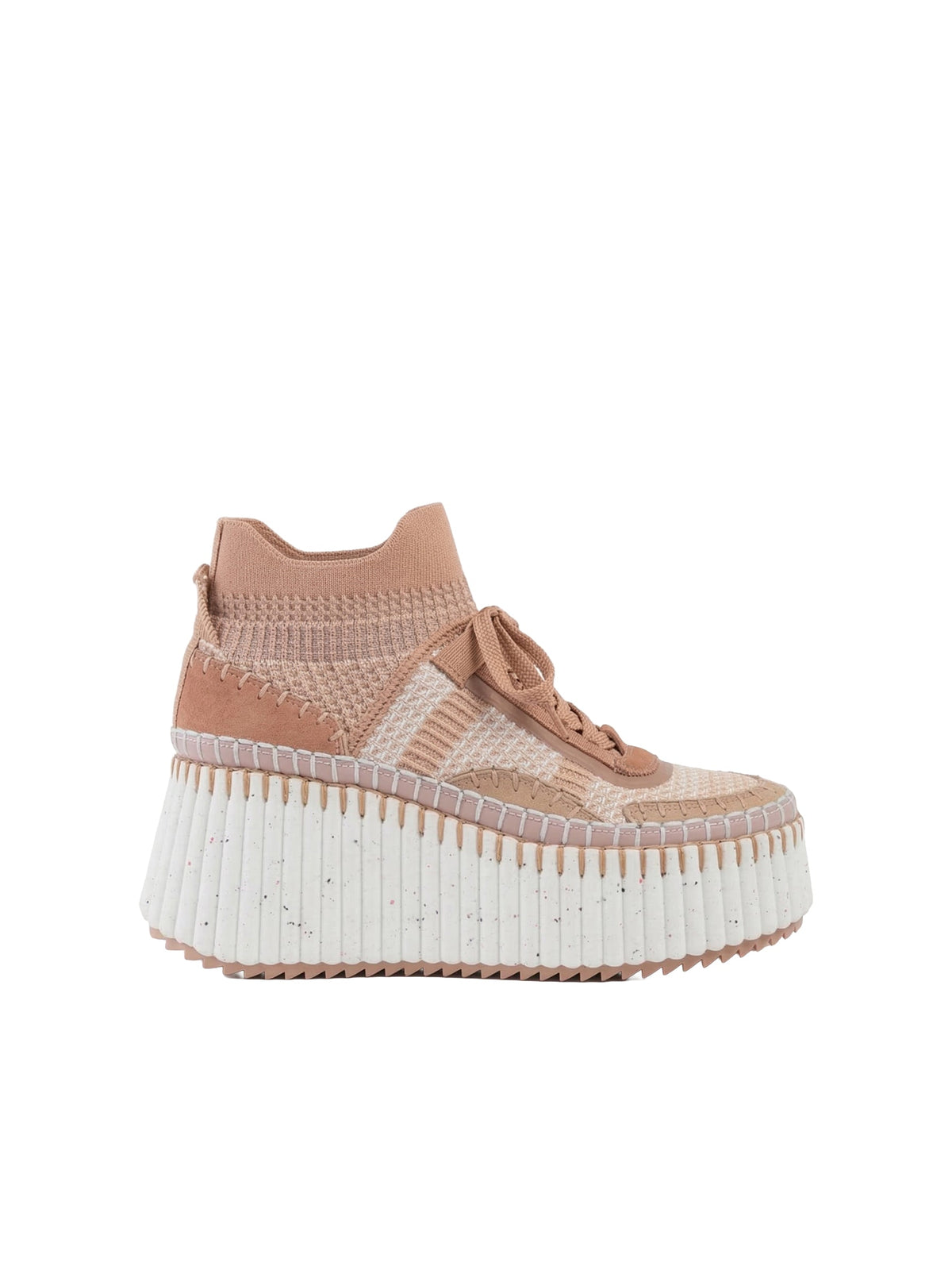 Sneakers compensées Nama - Tan Rose