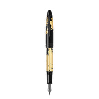 Stylo plume (F) Meisterstück Solitaire Calligraphie motif feuille d’or