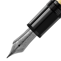 Stylo plume (M) Meisterstück Solitaire Calligraphie motif feuille d’or