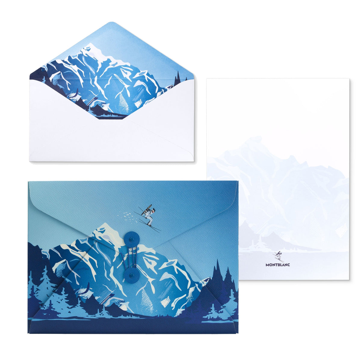 Coffret de papeterie scénique A4 Meisterstück avec papier à lettre et enveloppes