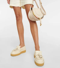 Mocassins Jamie en cuir - Eggshell