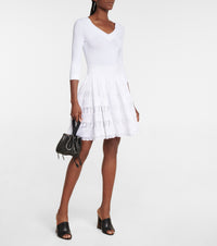 Jupe taille haute fluide - Blanc Optique