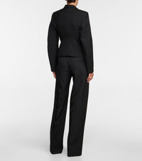 Veste cintrée en gabardine de laine - Noir Alaïa