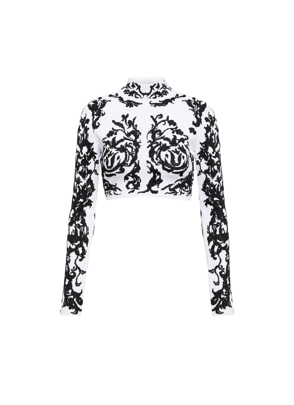 Calli Long Sleeve Top - White & Black