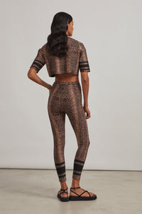 Animal jacquard knitted jumper - Black & Flesh