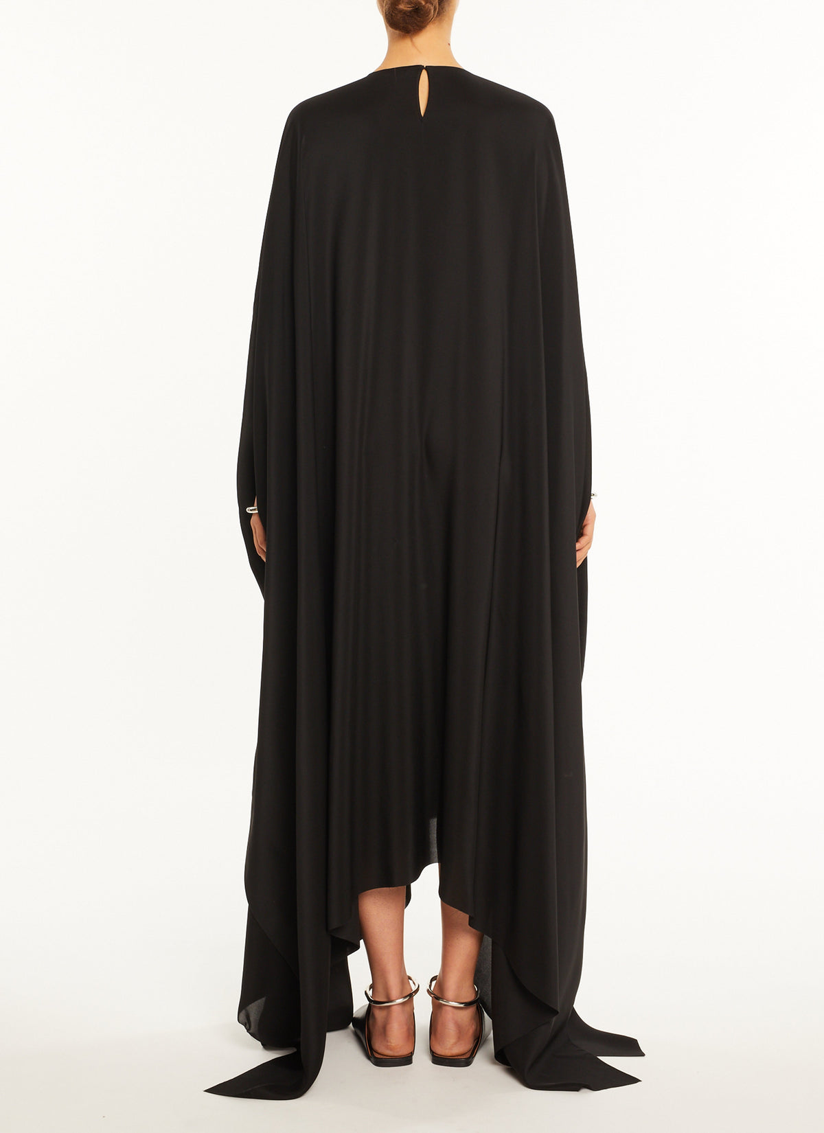 Silk kaftan dress - Cognac