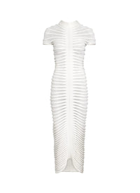 Robe longue en transparence - Blanc