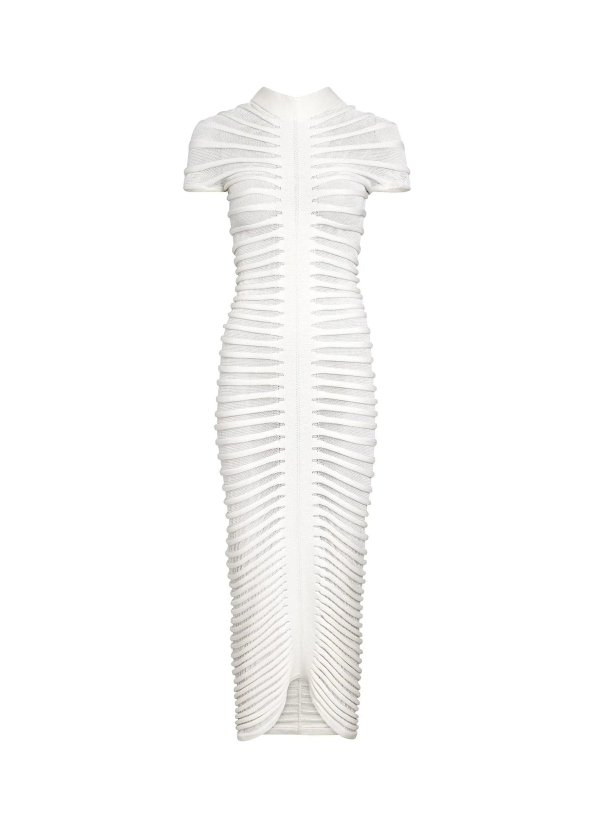Robe longue en transparence - Blanc