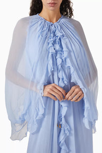 Robe silhouette fluide en soie - Clay Pink