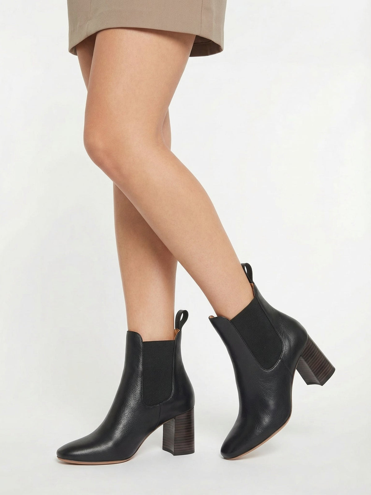 Bottines 70 en cuir - Black
