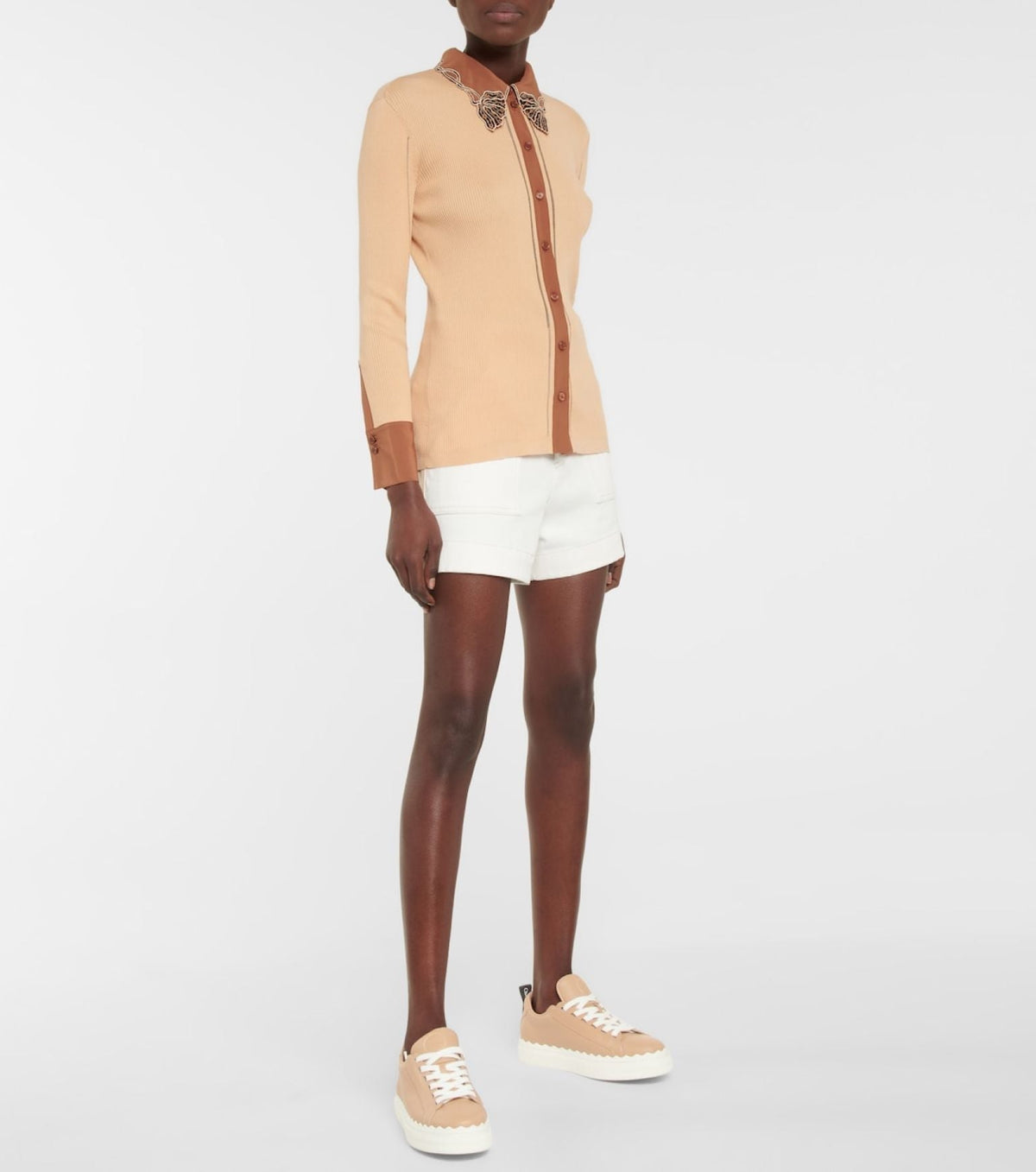 Sneakers Lauren en cuir - Pink Tea