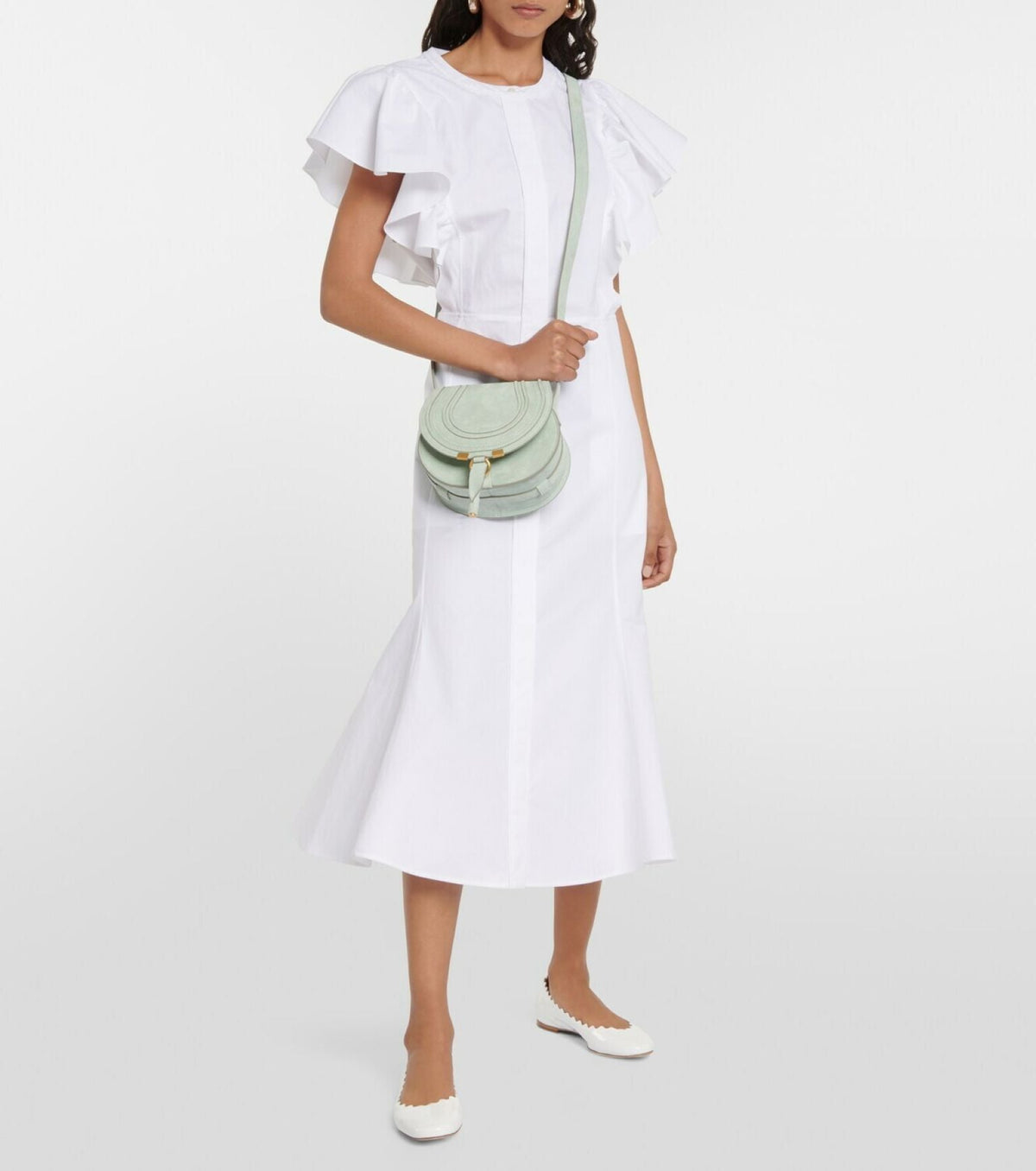Ballerines Lauren en cuir - White