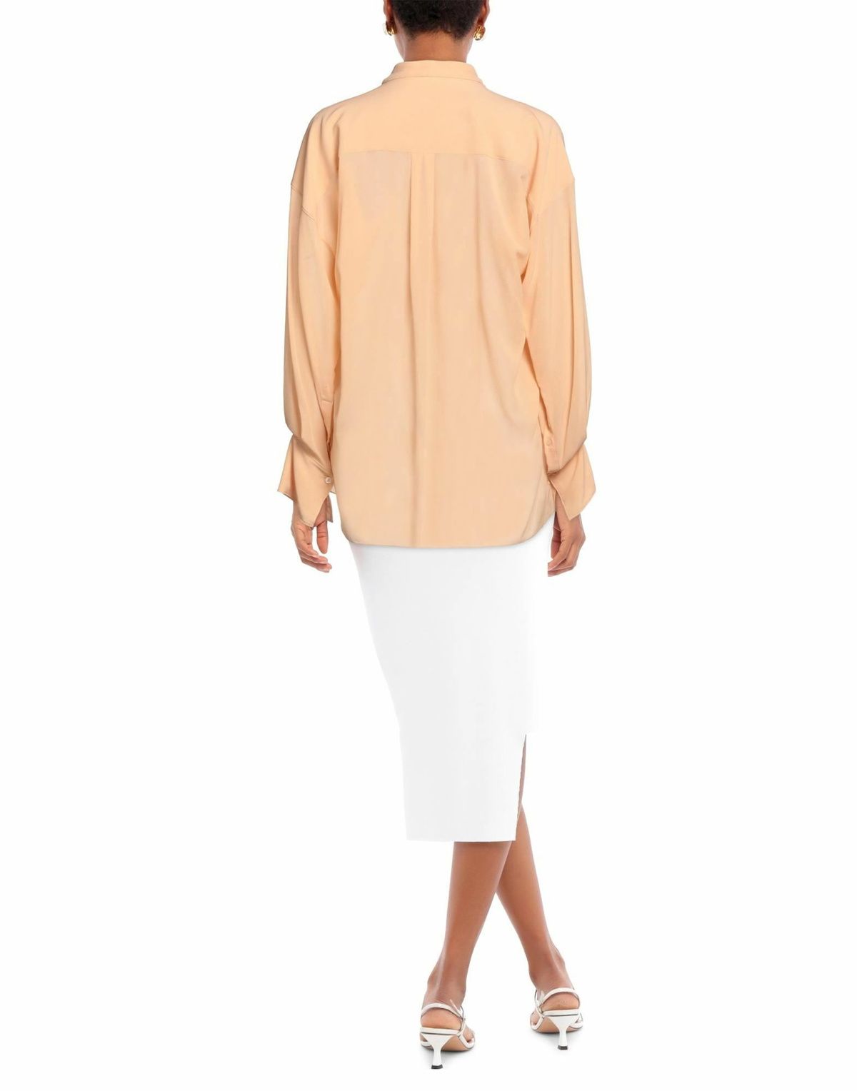 Blouse col lavallière en soie - Delicate Pink