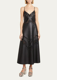Robe ajourée à zip - Black