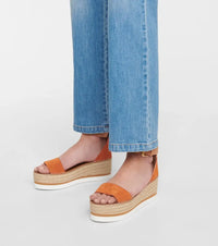 Espadrilles plateforme Glyn en cuir - Cuoio