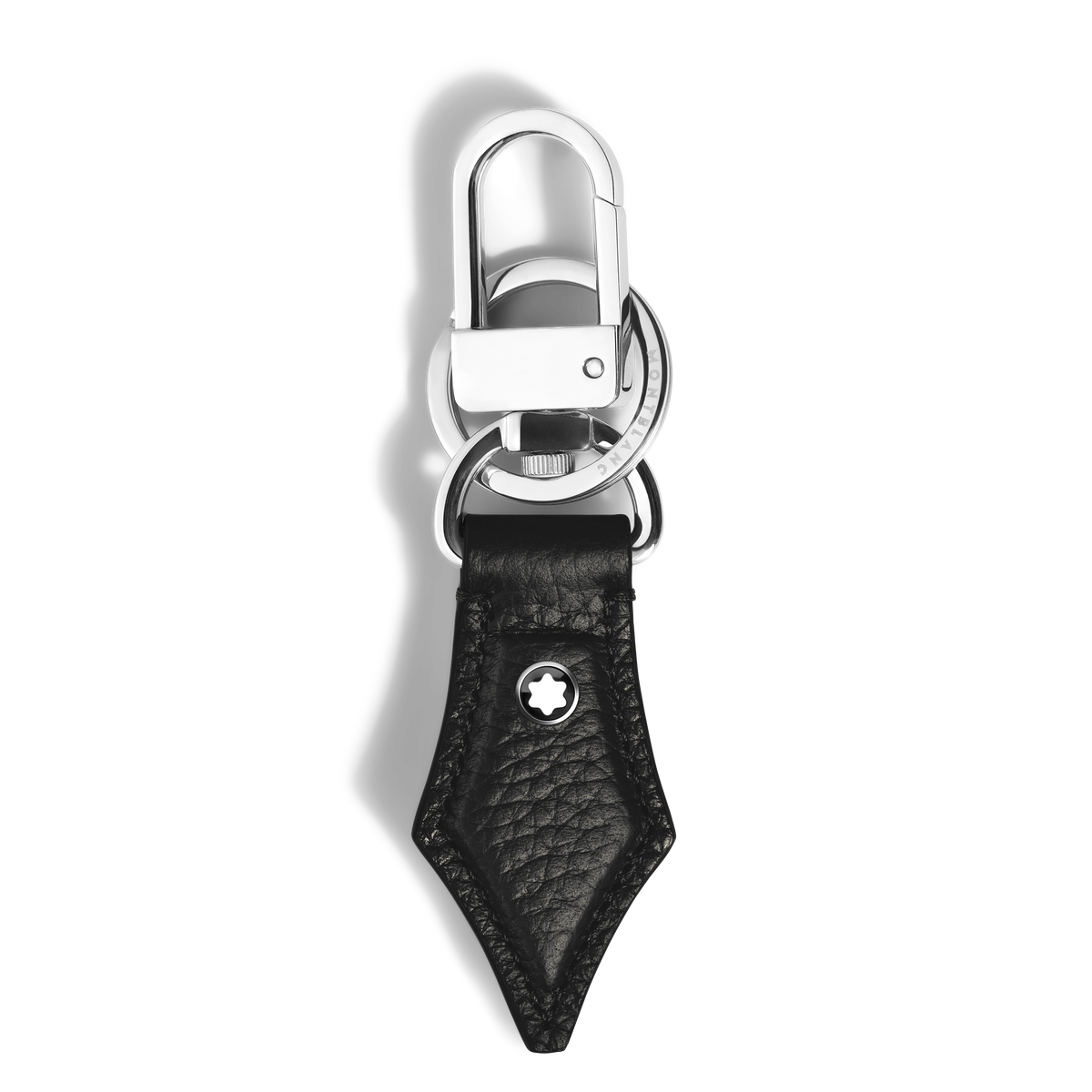 Porte-Clés Plume en Cuir Grainé