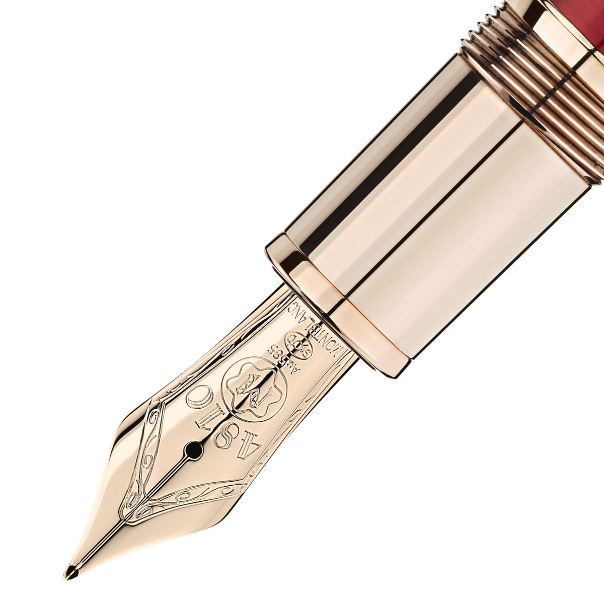Stylo plume Meisterstück Calligraphy Solitaire laqué rouge bordeaux