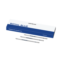 3x Recharges pour Stylo Bille Petit Modèle, Royal Blue
