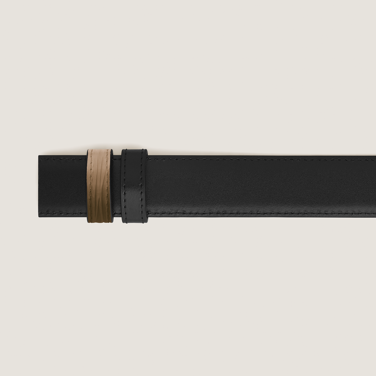 Ceinture en cuir réversible 30 mm sable corteccia/noir Meisterstück