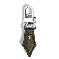 Porte-Clés Plume en Cuir Grainé