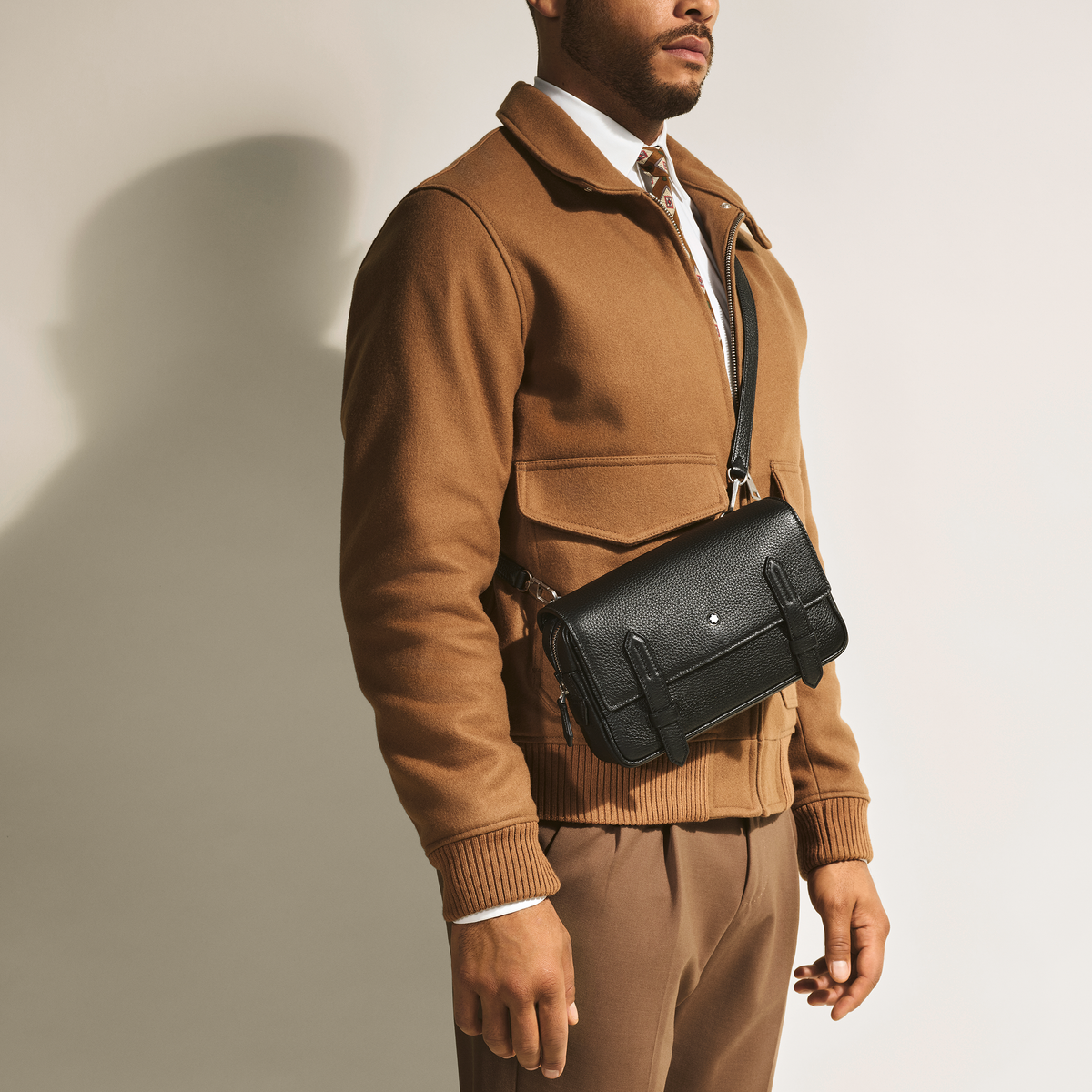 Sac à Bandoulière en Cuir Grainé