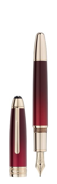 Stylo plume Meisterstück Calligraphy Solitaire laqué rouge bordeaux