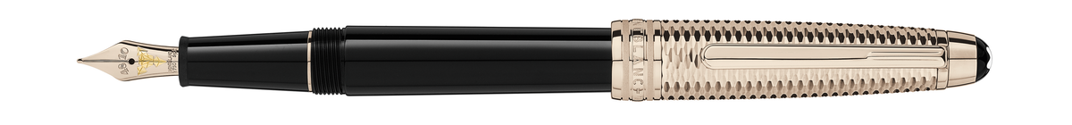 Stylo plume Meisterstück Doué Geometry Classique doré or signature (F)
