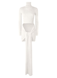 Soft cashmere and silk jumper - Sable