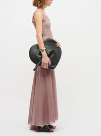 Robe en maille bicolore - Rouge & Argent