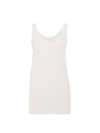 Pull droit sans manches en soie - Iconic Milk