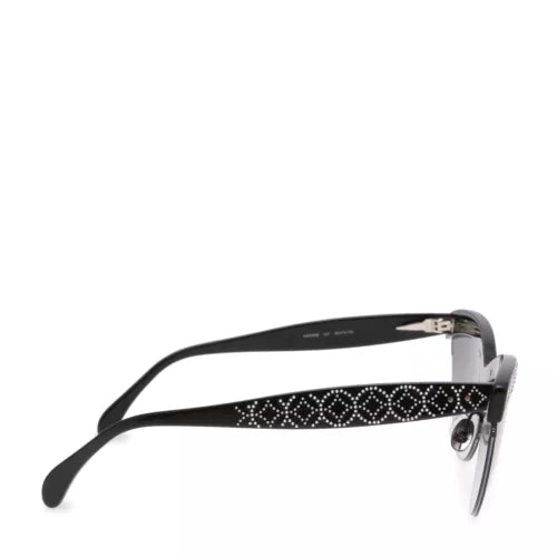 Lunettes Cat eye à motif argenté - Gris & Noir
