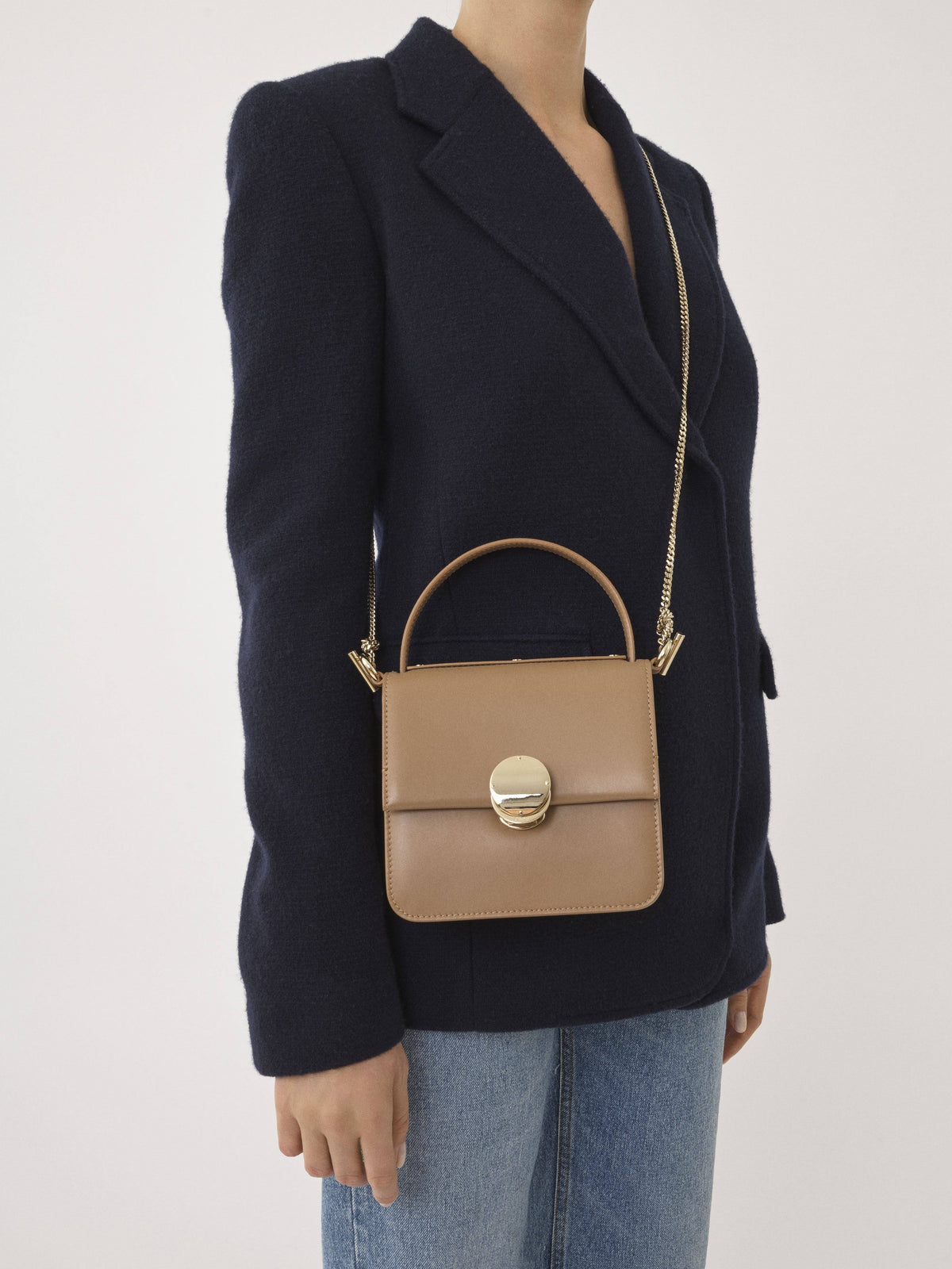 Petit sac à main Penelope en cuir - Tawny Orange