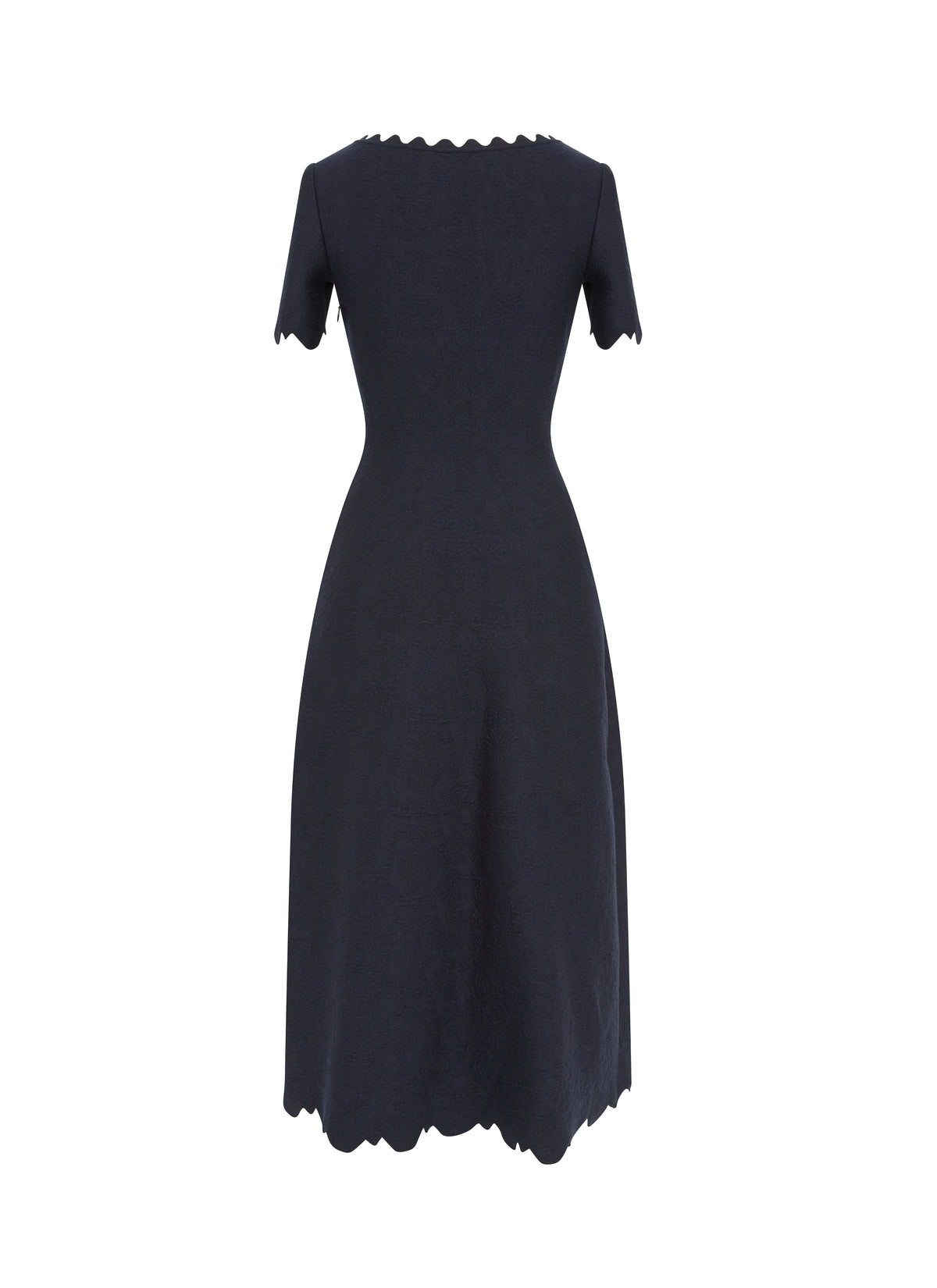 Robe à manches courtes Eden en laine - Nuit