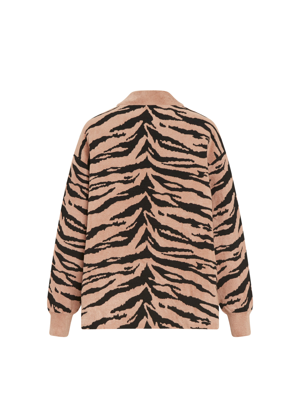 Pull Zebra en maille - Noir & Nude