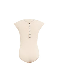 Short sleeve bodysuit - Pebble