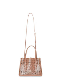 Mina leather tote bag - Tobacco