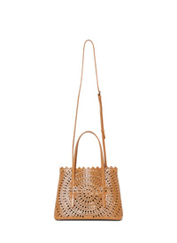 Mina leather tote bag - Light Tan