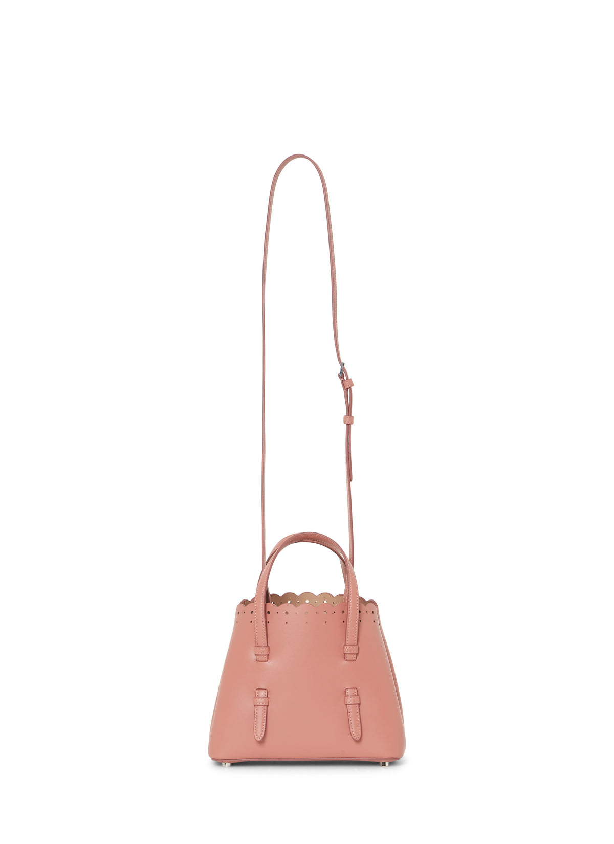 Carrera Fiori mini bag in leather - Powder