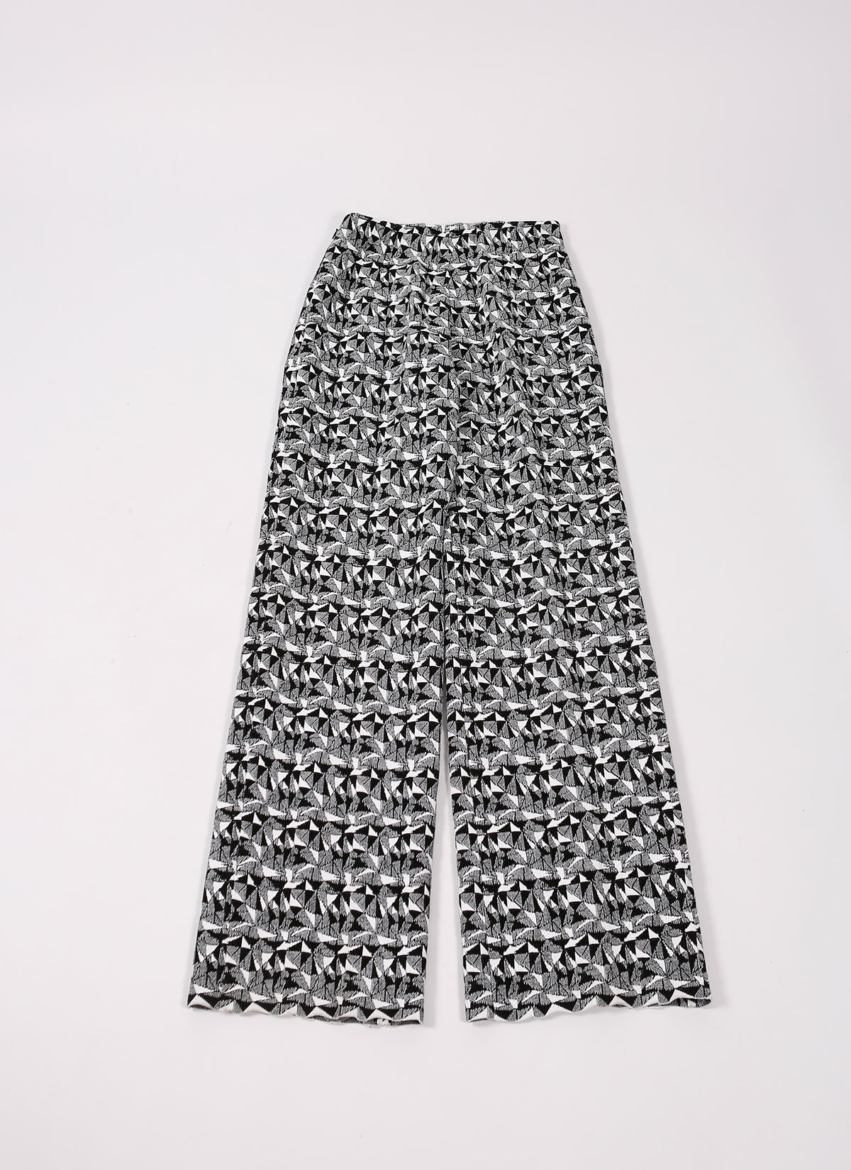 Archipel wide-leg trousers - Black & White