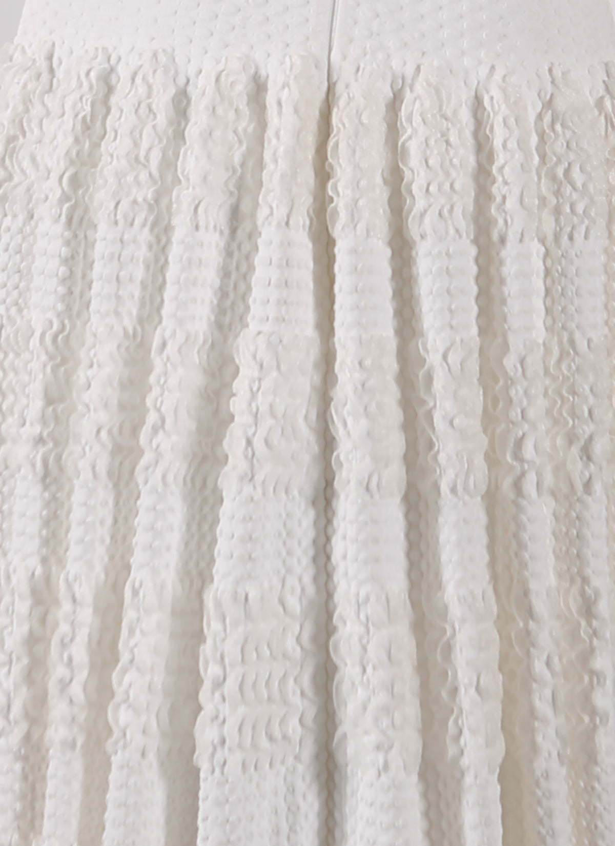 Robe à manches 3/4 Marquises en maille - Blanc