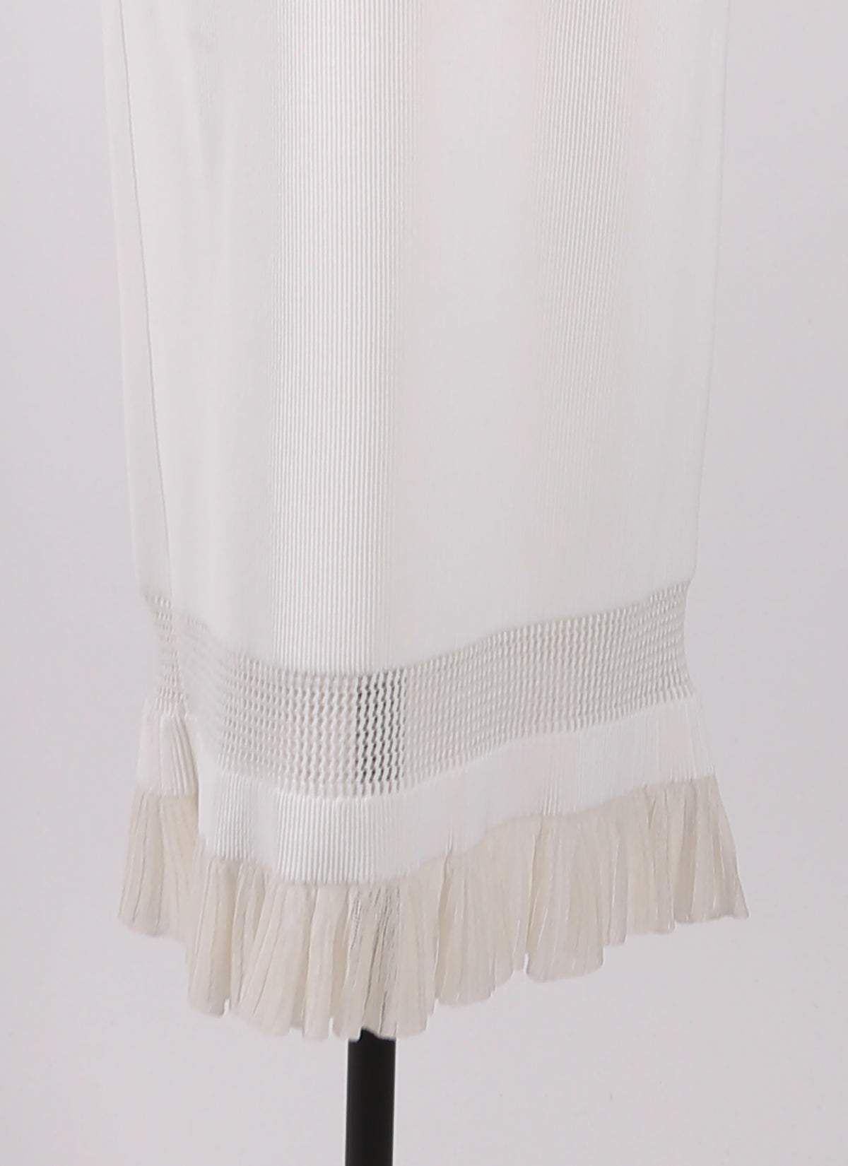 Jupe droite Sirocco en maille - Blanc